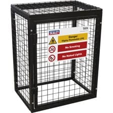 Image of Gas Cylinder Storage Cage - 2x 19KG Cylinders - Outdoor Butane / Propane Safety