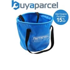 Image of Faithfull Collapsible Bucket 12L Waterproof Plumbing Drain Down Bag FAI12LBUCKET