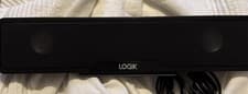 Image of Logik USB & 3.5mm Sound Bar Wired for PC Monitor 4w Stereo Audio Computer Laptop