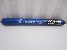 Image of 1x Pilot 100 Permanent Marker Blue Fine/Bullet Tip