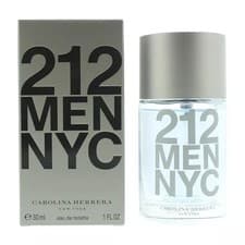 Image of CAROLINA HERRERA 212 MEN 30ml Eau de Toilette EDT Spray For Him - Brand New