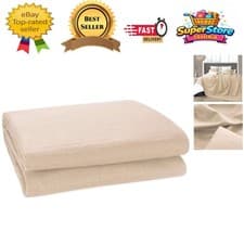 Image of Elegant Natural Cotton Ribbed Throw - Machine Washable for Easy Care - 250x250cm
