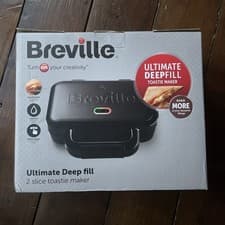 Image of Breville Ultimate Deep Fill Toastie Maker 2 Slice Sandwich Toaster Removable Non