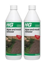 Image of HG Algae and Mould Remover Removes Moss Green Slime Algae Pack of 2 x 1 Litre