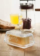 Image of Kilner Glass Butter Dish - New With Chip/LA99