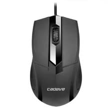 Image of Wired USB Mouse Optical Scroll Wheel PC Laptop Computer Full Size Black