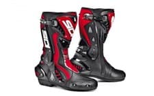 Image of Sidi Motorcycle Boots ST CE Approved Road Race Motorbike Boots Black / Red