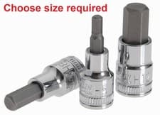 Image of 4mm to 24mm ALL SIZES HEX KEY ALLEN BIT 1/2 Drive Socket Top Quality Guaranteed