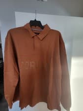 Image of Jordan Essentials Men's Long-Sleeve Rugby Top Size XL FV7261-228 Loose Fit