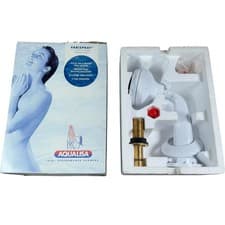 Image of Aqualisa Varispray Shower Head White 3 Spray Options Adjustable Relaxer