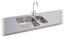Image of Carron Phoenix Zeta 150U Undermount 1.5 Bowl Stainless Steel Kitchen Sink