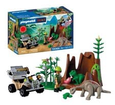 Image of PLAYMOBIL Dinos Dinosaurussen Hideout Dino Explorer met quad, baby T-Rex e