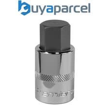 Image of Sealey SBH026 Premier Hex Socket Bit 1/2"Sq Drive 19mm