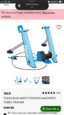 Image of Tacx Blue Matic T2650 Turbo Trainer + Skyliner Block NEW UNUSED (Box Wear)