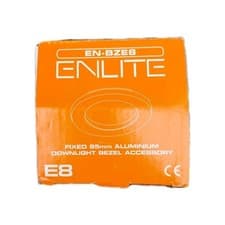 Image of Aurora ENLITE EN-BZE8 E8 Satin Nicke 85mm Aluminium Downlight Bezel 2 Lights