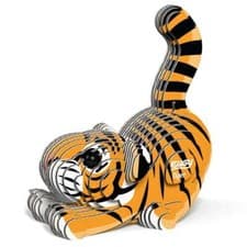 Image of EUGY Tiger 3D Model Kit Educational STEM Toy Animal Gift Age 6+