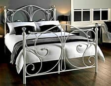 Image of 3ft 4ft 4ft6 Double Single - Sturdy and Stylish Metal Bed Frame - Black or White