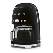 Image of Smeg Drip Filter Coffee Machine DCF02BLUK 1-4 cup function Stainless Steel Black