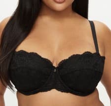 Image of Ann Summers -Sexy Lace Planet Padded Balcony Bra Size 44F New With Tags -RRP£15