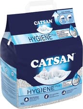 Image of Catsan Hygiene Cat Litter 10L – Non-Clumping, Natural, Highly Absorbent, White