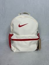 Image of Nike, Kid's Cream + Red Printed Logo Backpack, 11 Litres - Brand New