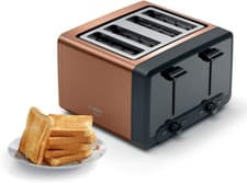 Image of Bosch Designline plus TAT4P449GB 4 Slot Stainless Steel Toaster with Variable Co