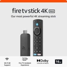 Image of AMAZON FIRE TV STICK 4K MAX 2023 STREAMING DEVICE 16GB Wi-Fi 6E ALEXA VOICE
