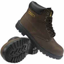 Image of MENS NEW MAXSTEEL LIGHTWEIGHT SAFETY LEATHER STEEL TOE CAP WORK BOOTS SHOES SIZE