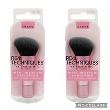 Image of 2 x Real Techniques By Sam & NIC Mini Medium Sculpting Brush Handbag Size