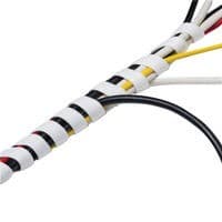 Image of D-Line Cable Tidy White Spiral Wrap 2.5m ctw2.5w CTW2.5W
