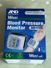 Image of Digital Wrist Blood Pressure Monitor (A&D Medical UB511) - Unused In Box
