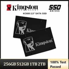 Image of Kingston SSD KC600 2.5 inch 256GB 512GB 1TB 2TB SATAIII Internal Solid State Lot