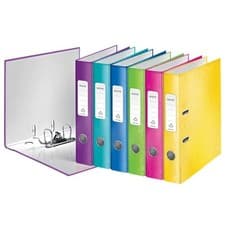 Image of Leitz 180 WOW Laminated Lever Arch File 1x Assorted Colour 10061099