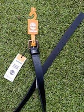 Image of Timberland Premium Leather Black Belt Size Large Length 102cm Width 2.5 cm