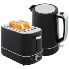 Image of HOMCOM 1.7L 3000W Fast Boil Electric Kettle and 2 Slice Toaster Set
