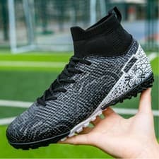 Image of Boys Football Boots New Outdoor Sports Shoes Junior Astro Turf Casual Size 2.5