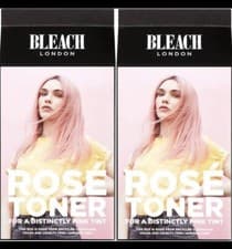 Image of X2 Bleach London Rose Toner Kit For A Distinctly Pink Tint Brand New & Boxed