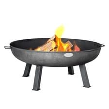 Image of Cast Iron Garden Fire Pit Outdoor Garden Patio Heater Camping Bowl Wood Charcoal