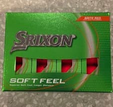 Image of TWO DOZEN Srixon Soft Feel Brite Red Golf Balls Brand New Free Postage UK Seller