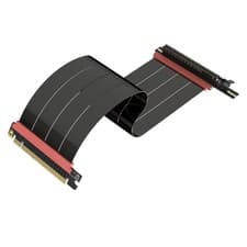 Image of PCIe 5.0 Riser Cable - Left Angle 50cm, PCIe x16 GPU Extender for ITX/Servers