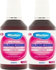Image of Chlorhexidine Mouthwash Original Alcohol Free (2 x 300ml Bottles)