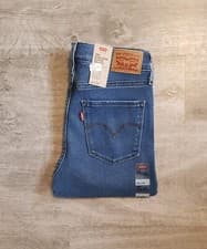 Image of Levi's 720 High Rise Super Skinny Jeans W28 L28 Blue Soft Comfort Stretch New