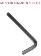 Image of 3mm Metric Short Arm Allen Key / Hex Wrench / M3 Hexagon Keys / Wrenches