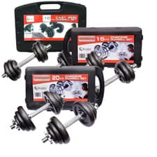 Image of Kemket Cast Iron Dumbbell Set Adjustable Dumbbell Set Fitness Training Home Gym
