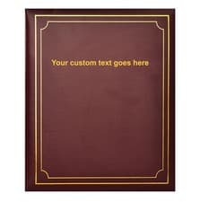 Image of Personalised Text Self Adhesive Photo Album 24 sheets/48 sides Padded Cover Gift