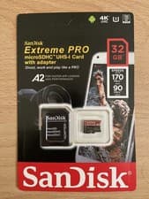 Image of SanDisk Extreme Pro 32GB MicroSD Card