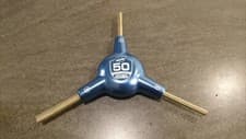 Image of Park Tool 3-way Hex 50th anniversary Gold / Blue Anodizing 4mm, 5mm, 6mm Allen