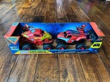 Image of Marvel Super Hero RC Challenge Pack Iron Man & Spider-Man Monster Jam 1/24