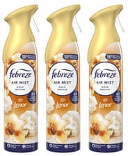 Image of 3 x FEBREZE AIR MIST AIR FRESHENER ELIMINATES ODOURS SPRAY 185ML SELECT SCENTS