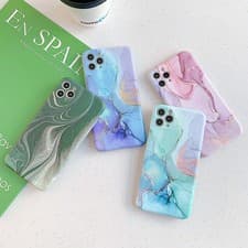 Image of iPhone Gradient Marble Soft Anti-Drop Case